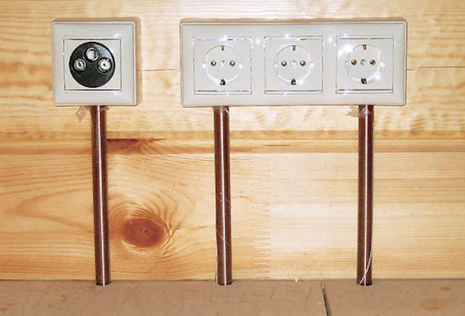 окабеляване в дървена къща