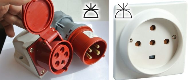 Трифазни външни и вътрешни заземени гнезда