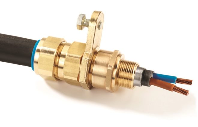 Бронирано кабелно заземяване