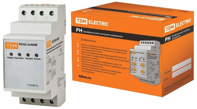 Трифазно реле за управление на напрежението