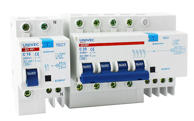 Дву и четириполюсни дифавтомати