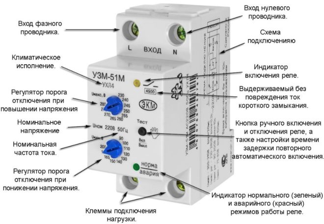 Настройки и маркировки на електромеханичното реле